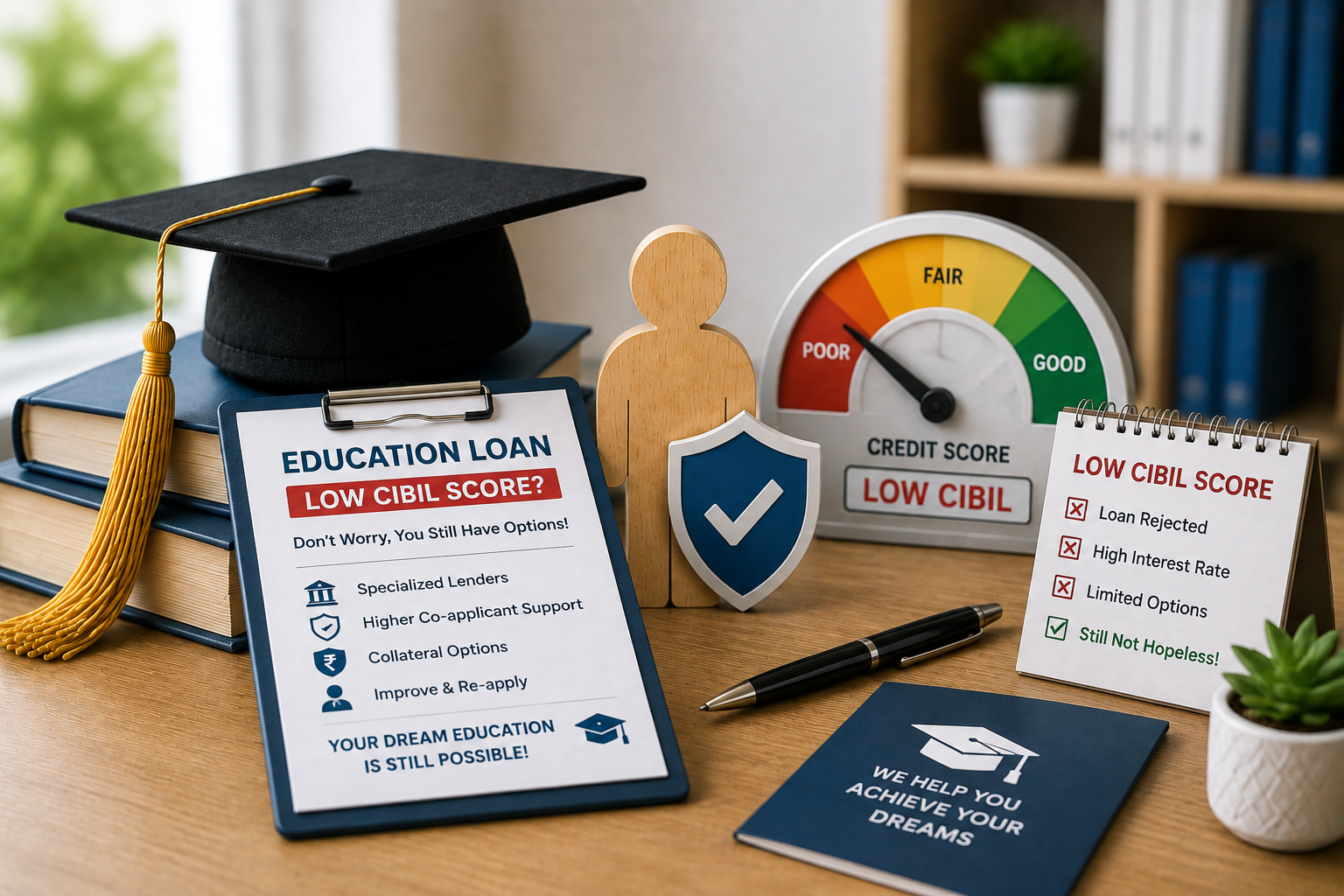 Education Loan With Low CIBIL For Abroad Studies
